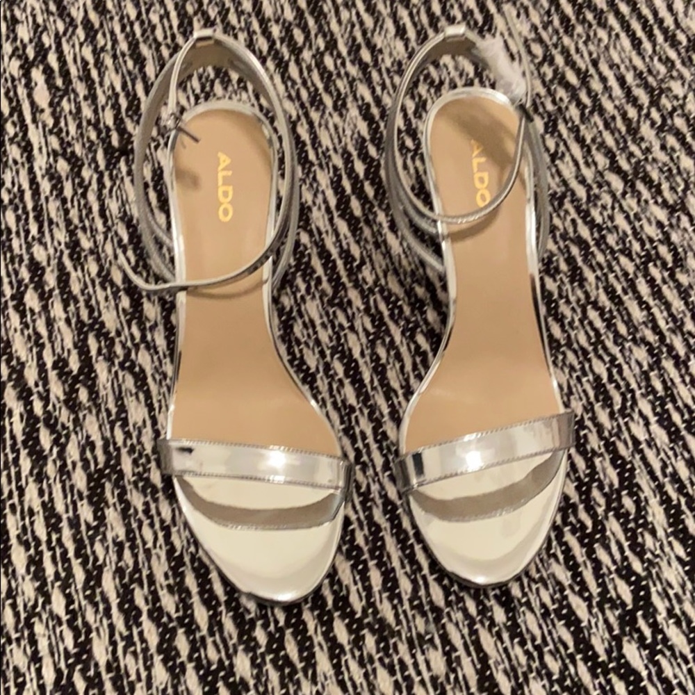 Silver Also low heel